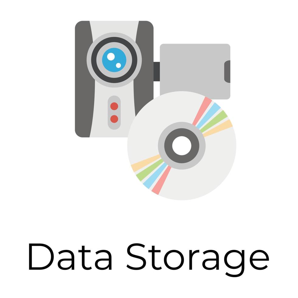 Trendy Data Storage vector