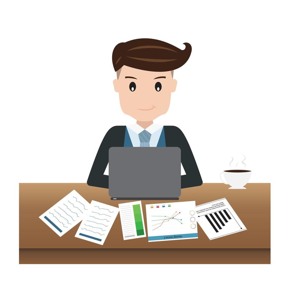 Businessman cartoon vector