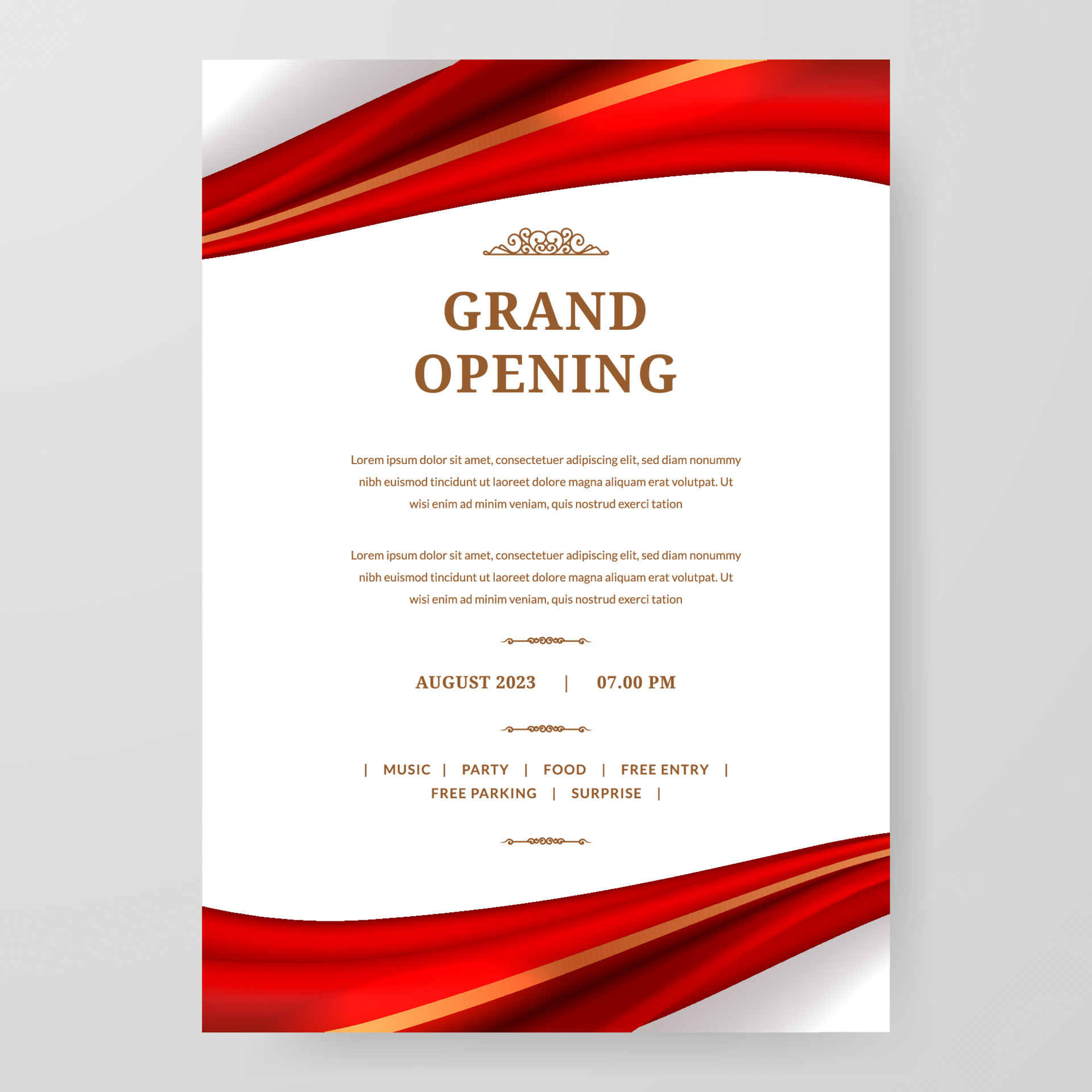 Download the Grand Opening ceremony red silk ribbon frame 1750756