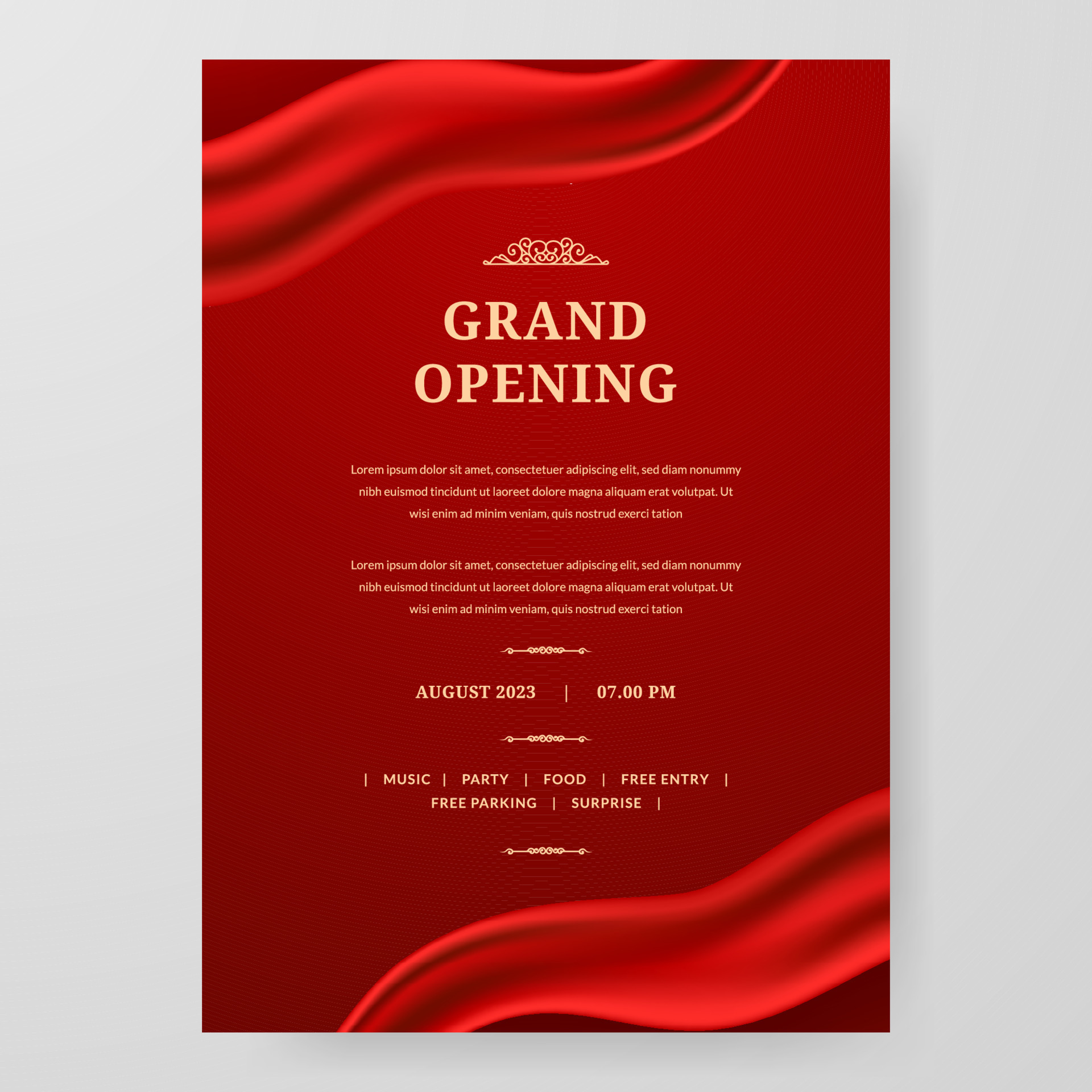 Download the Grand Opening ceremony red silk ribbon frame 1750756