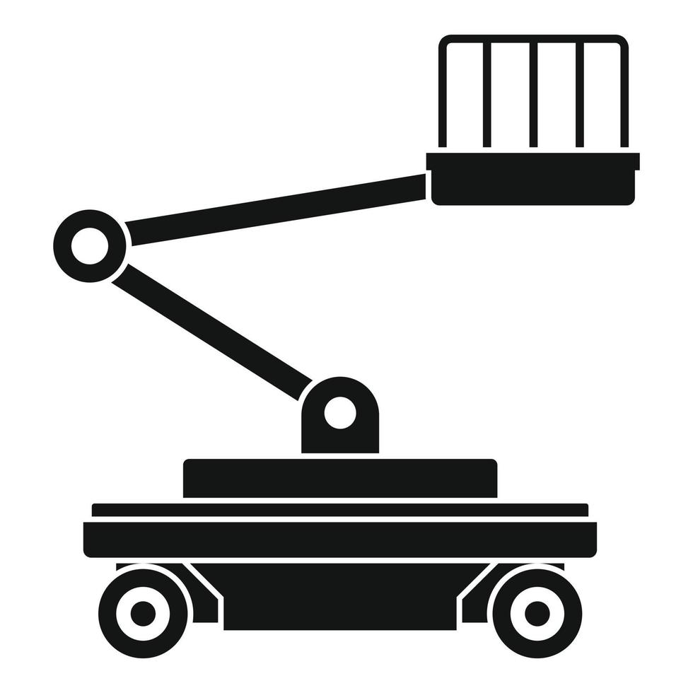 icono de servicio de ascensor, estilo simple vector