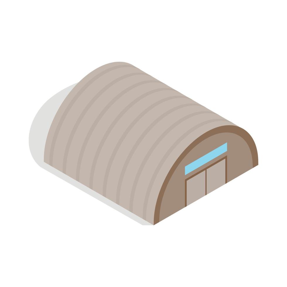 Hangar icon, isometric 3d style vector