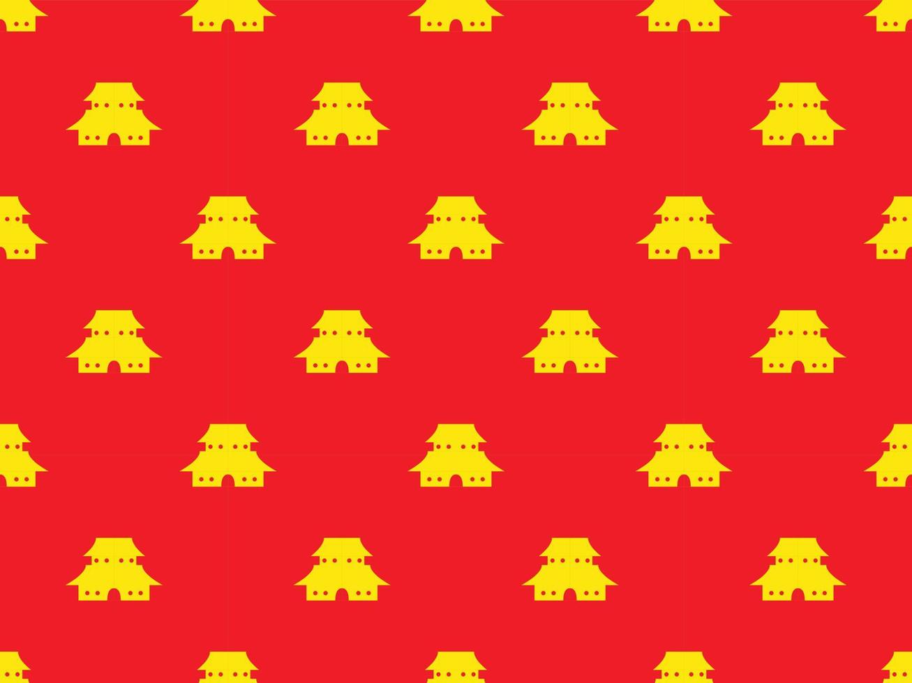 chinese new year traditional background zodiac japanese vector pattern seamless rich red lunar cny