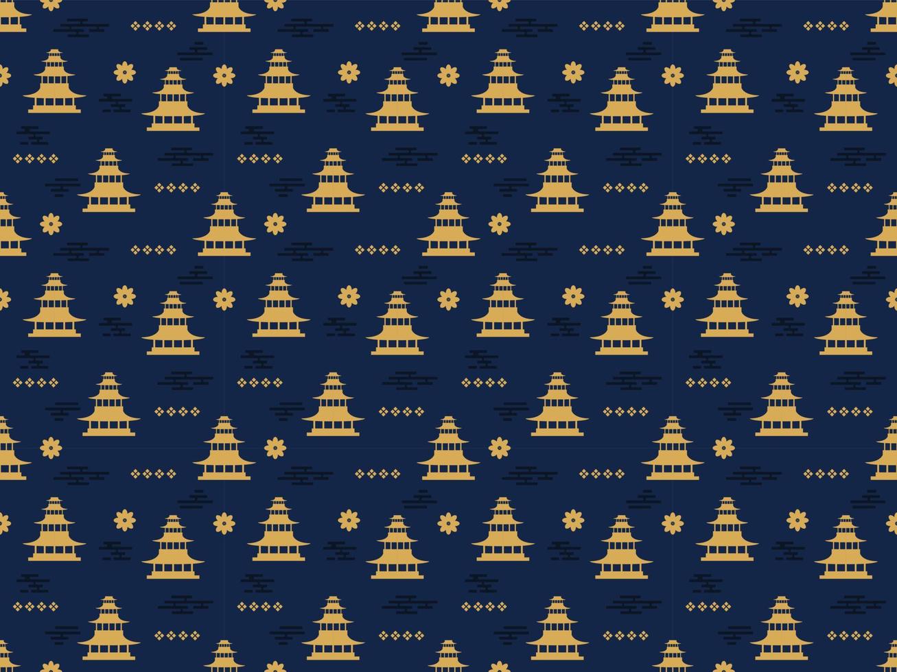 chinese new year traditional background zodiac japanese vector pattern seamless rich red lunar cny