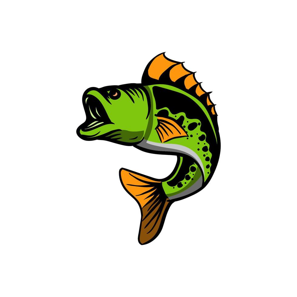 fish vector isolated in white background