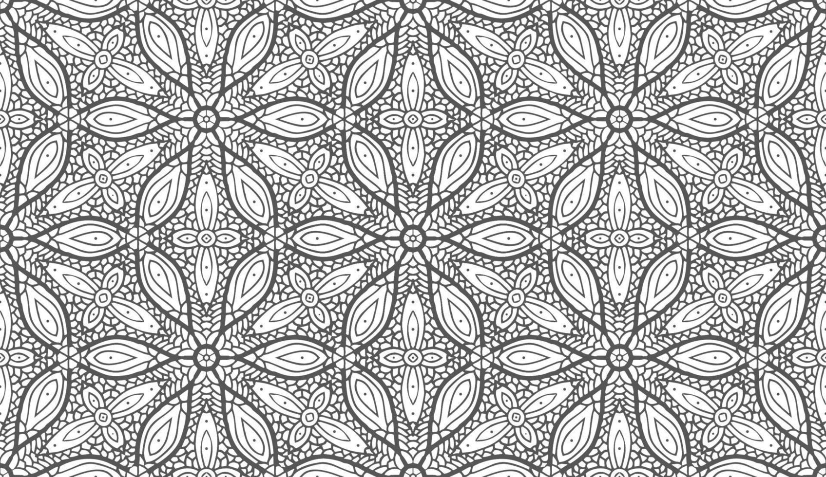 Retro abstract seamless vector pattern on white backdrop. Vector stripe pattern decorative print concept. Floral seamless abstract art background vector.
