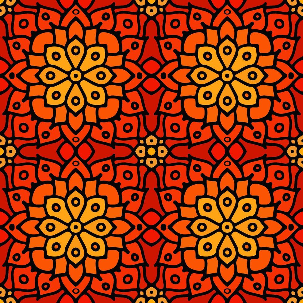 ornamento de mosaico transparente abstracto púrpura. patrón floral oriental geométrico. arabesco oriental bohemio sin fisuras. vector patrón tribal.