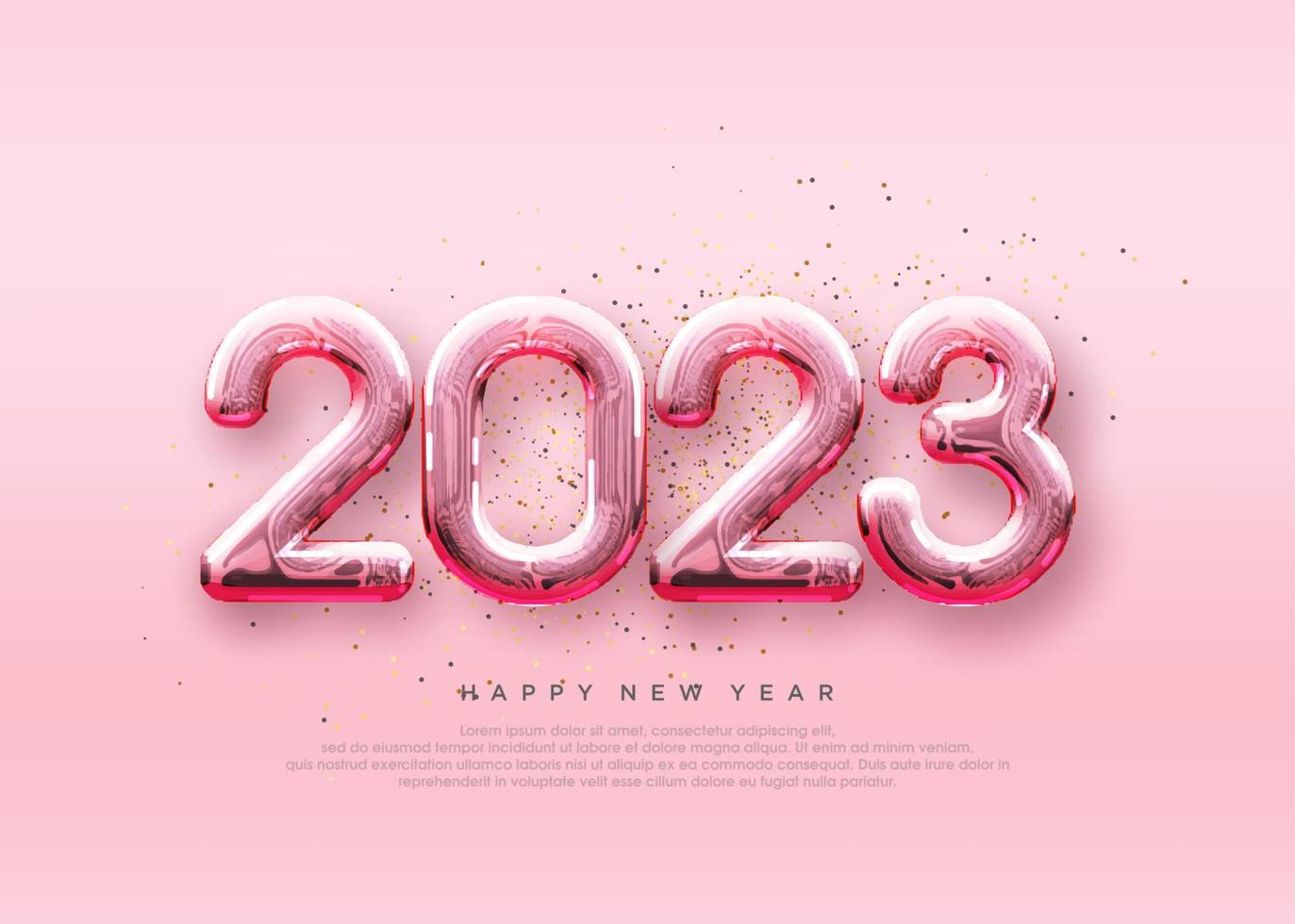 Happy new year 2023, soft and beautiful pink paper cut. 14434149 ...