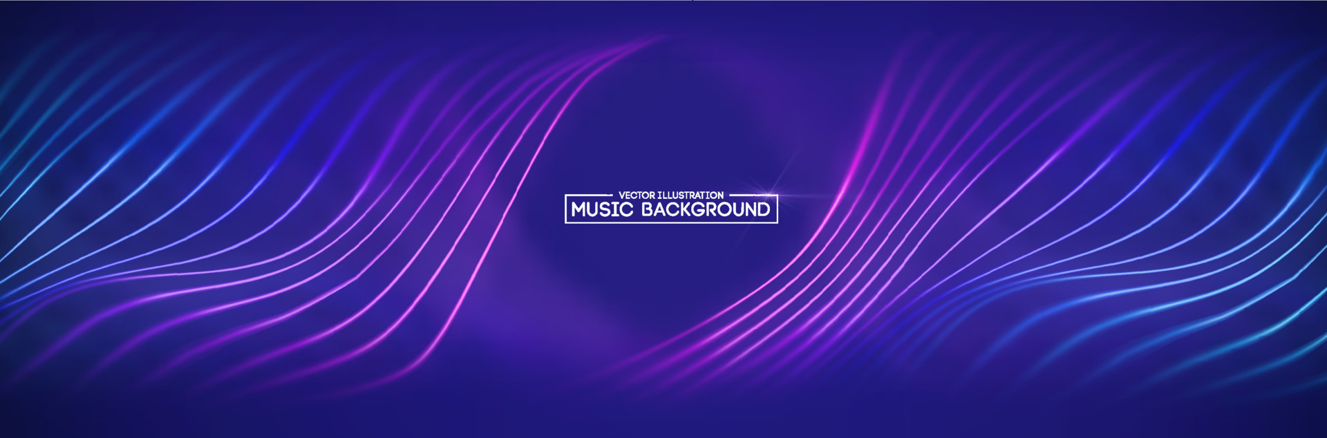 Colorful sound waves. Digital music waves equalizer. background blue