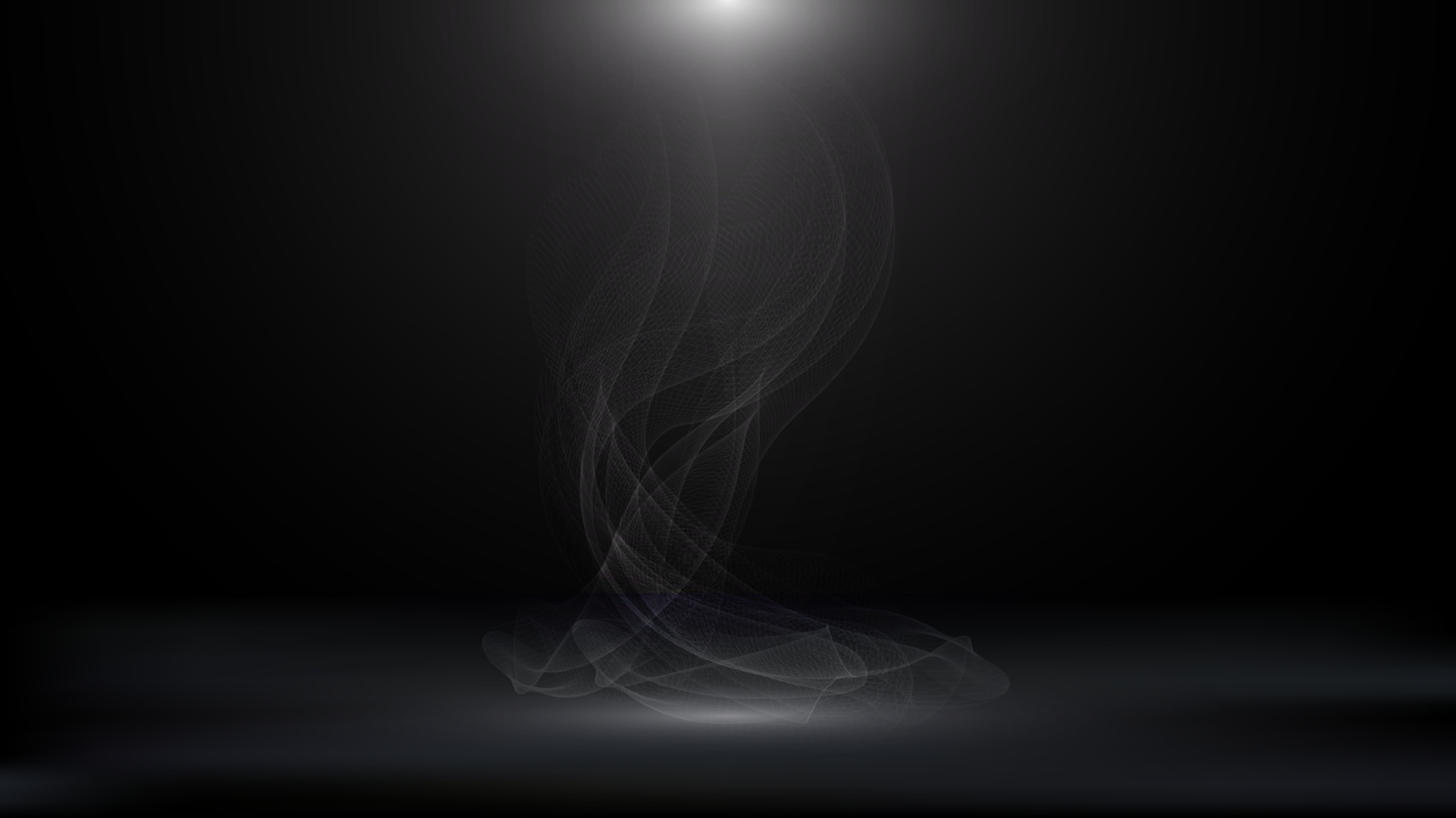 Black studio room wall background with spotlight and smoke empty space