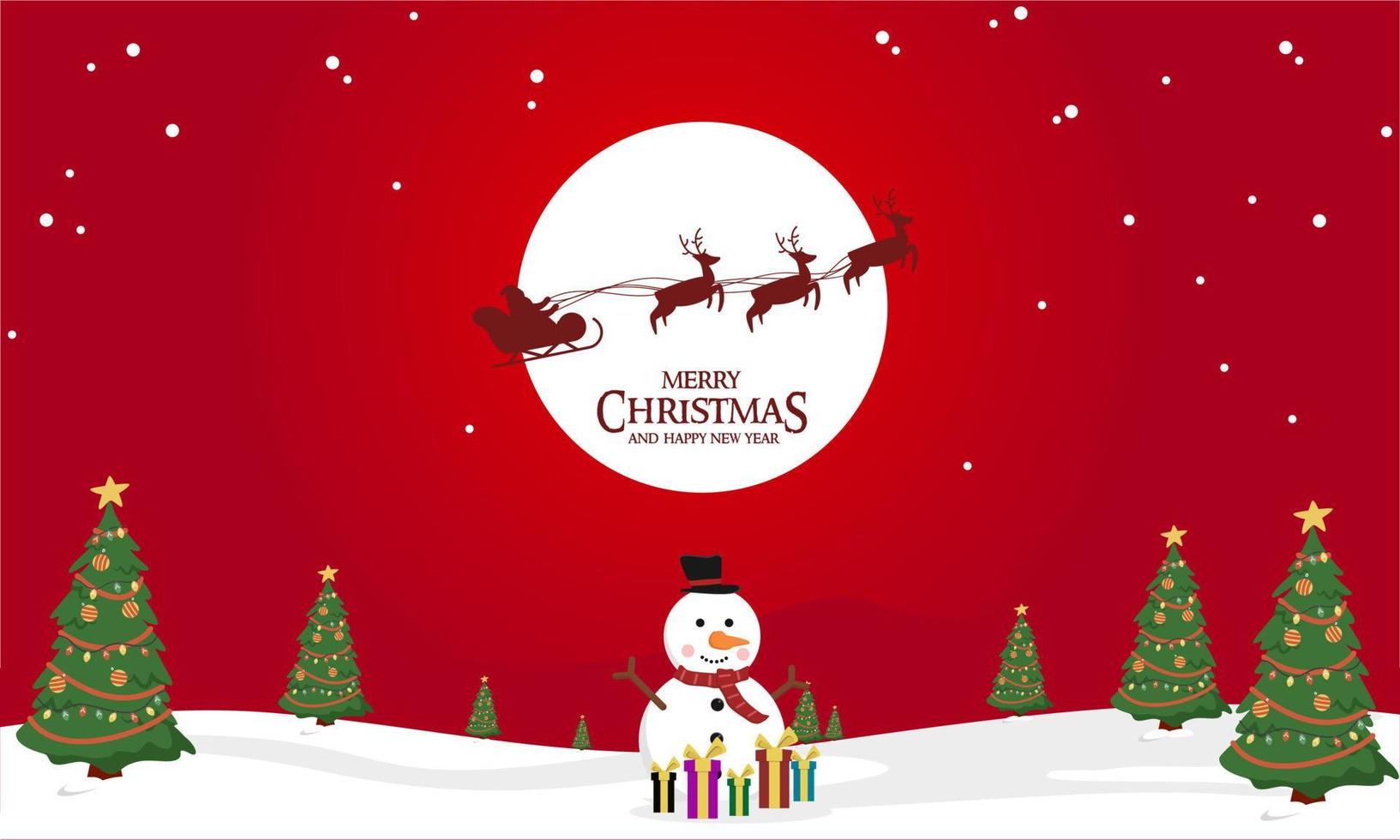 Illustration vektor graphic of christmas background. perfect for christmas day, grreting card, banner, etc. vector