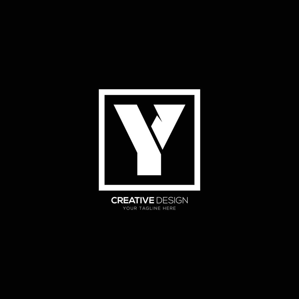 Modern letter Y elegant monogram logo vector