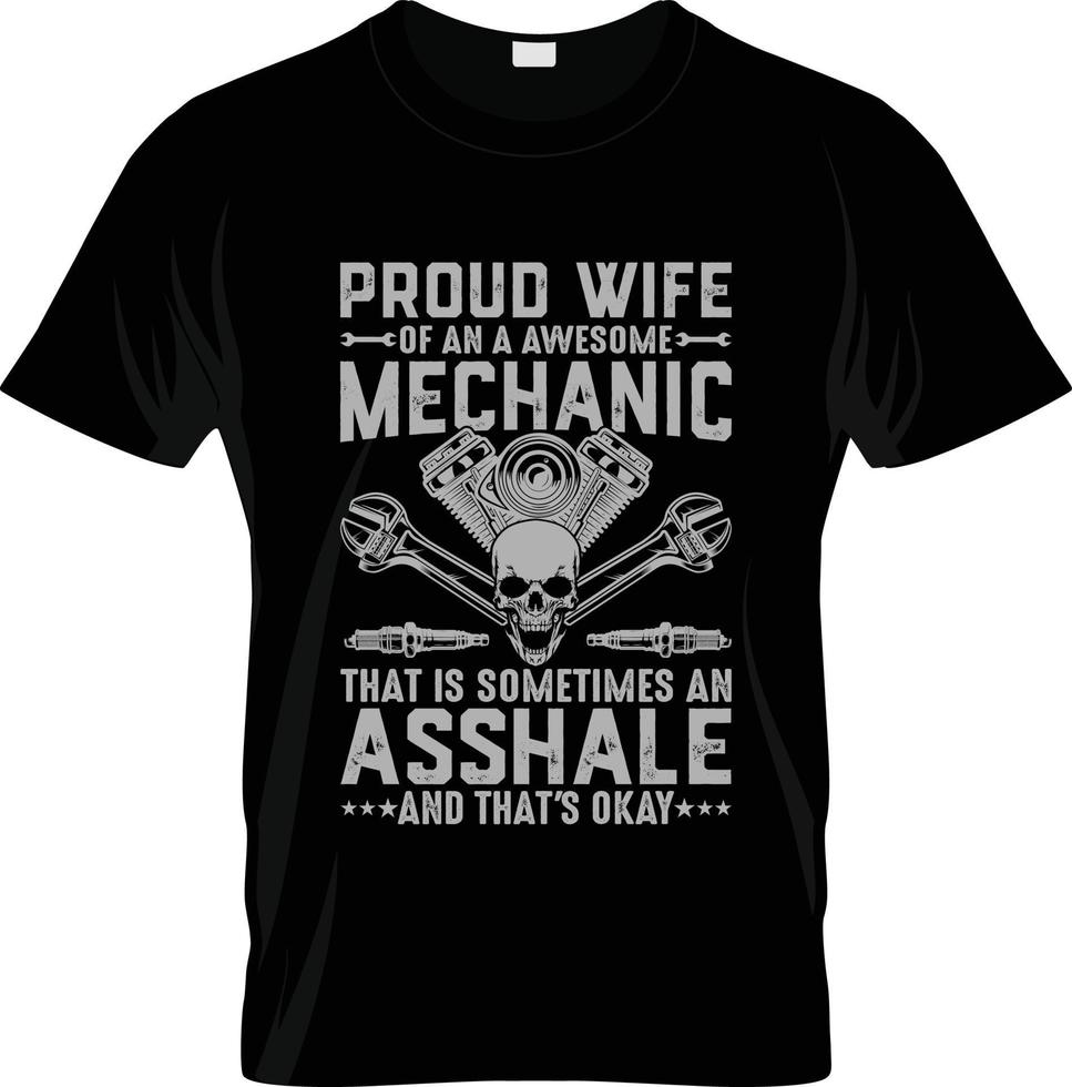 Mechanic t-shirt design, Mechanic t-shirt slogan and apparel design, Mechanic typography, Mechanic vector, Mechanic illustration vector