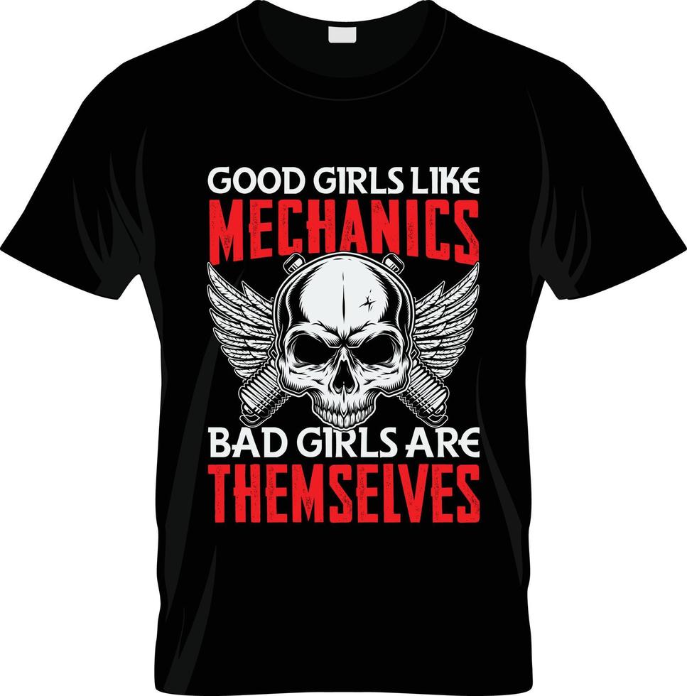 Mechanic t-shirt design, Mechanic t-shirt slogan and apparel design, Mechanic typography, Mechanic vector, Mechanic illustration vector