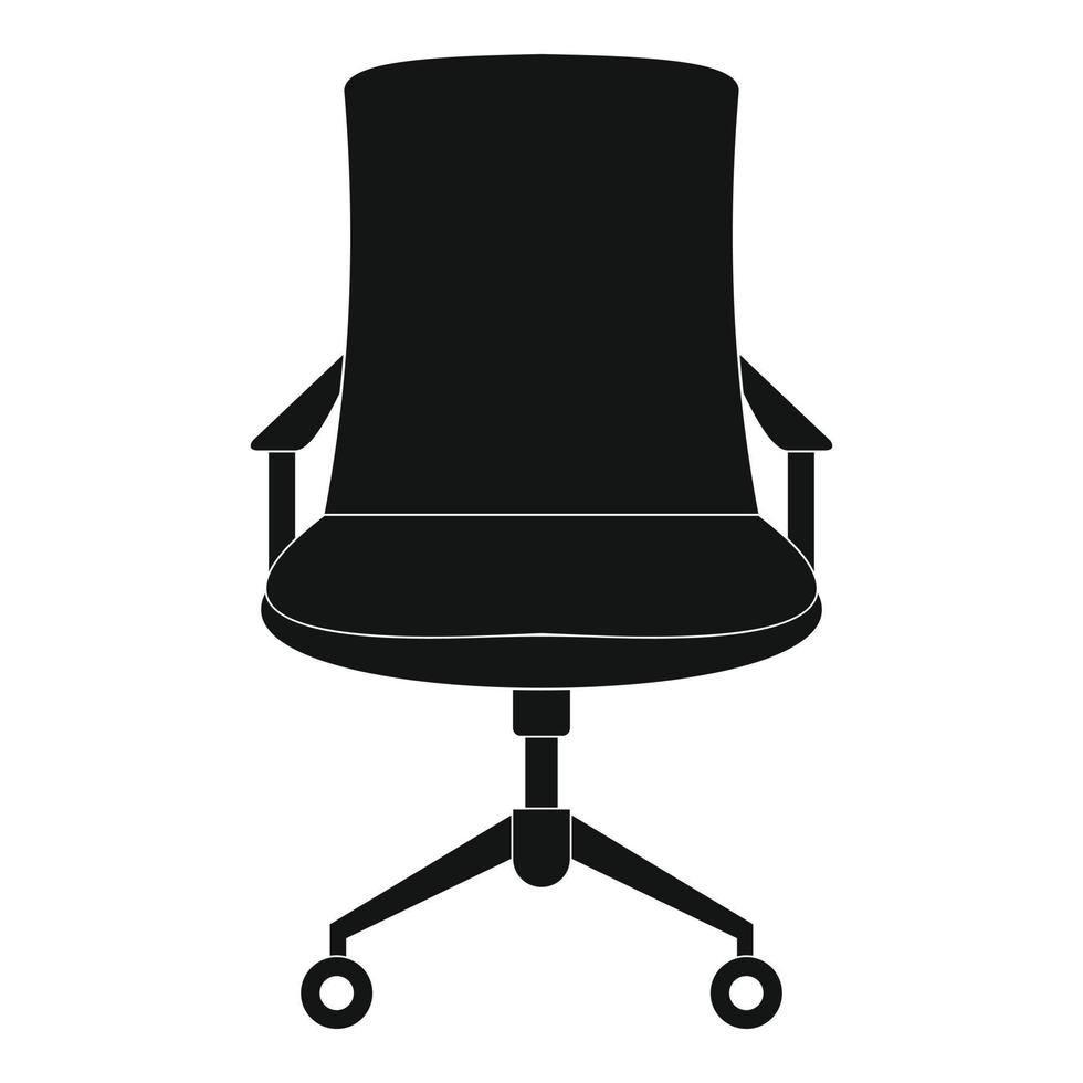 Old armchair icon, simple style. vector