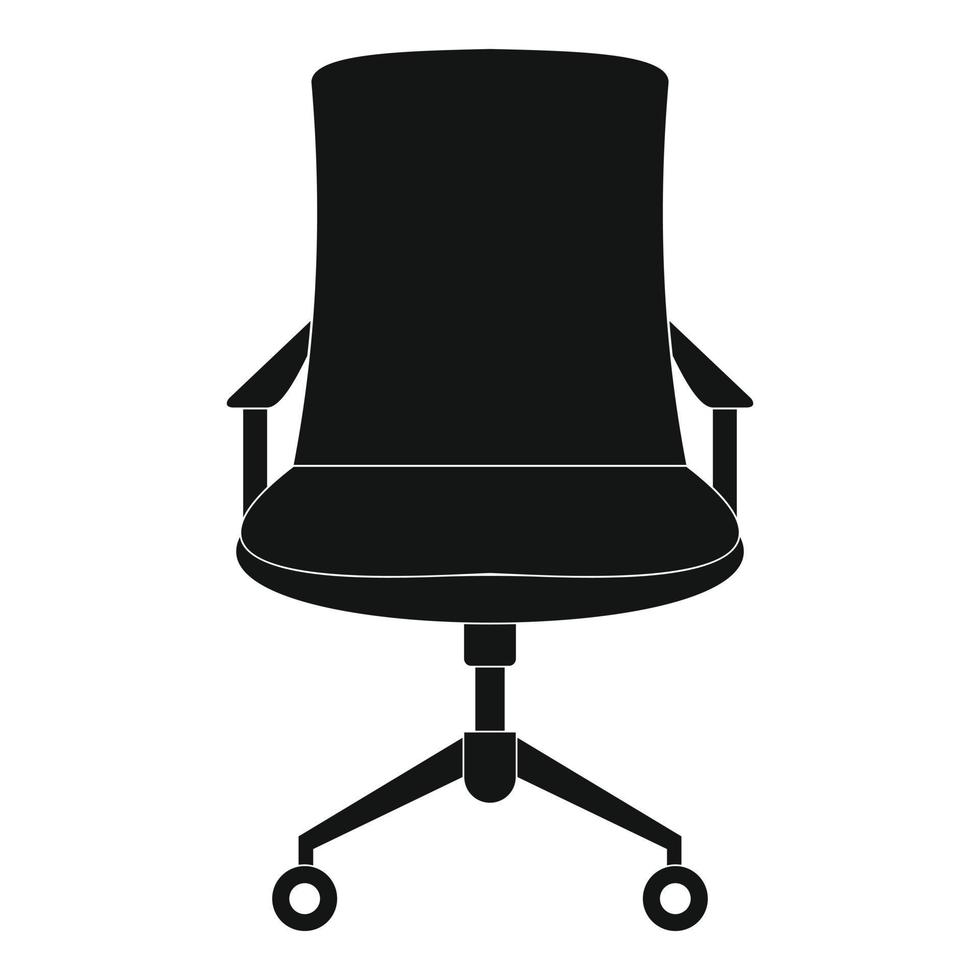 Old armchair icon, simple style. vector