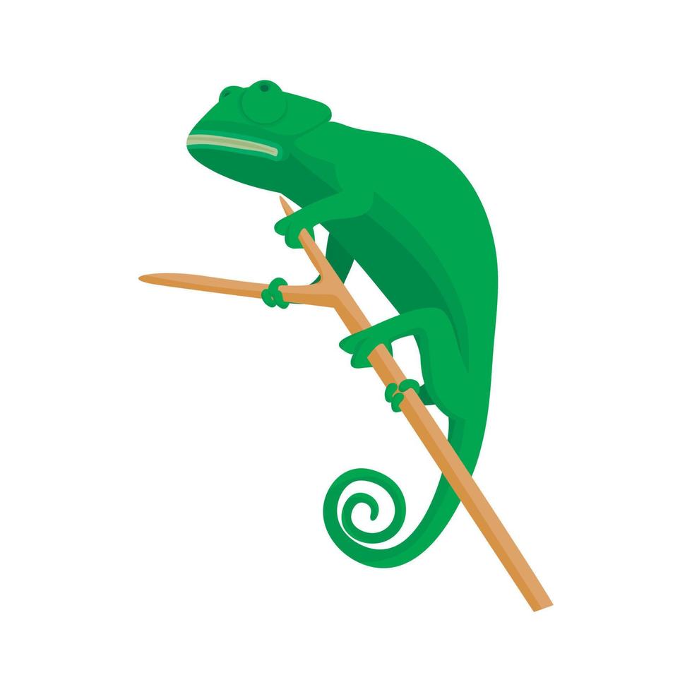 Lizard icon, cartoon style vector