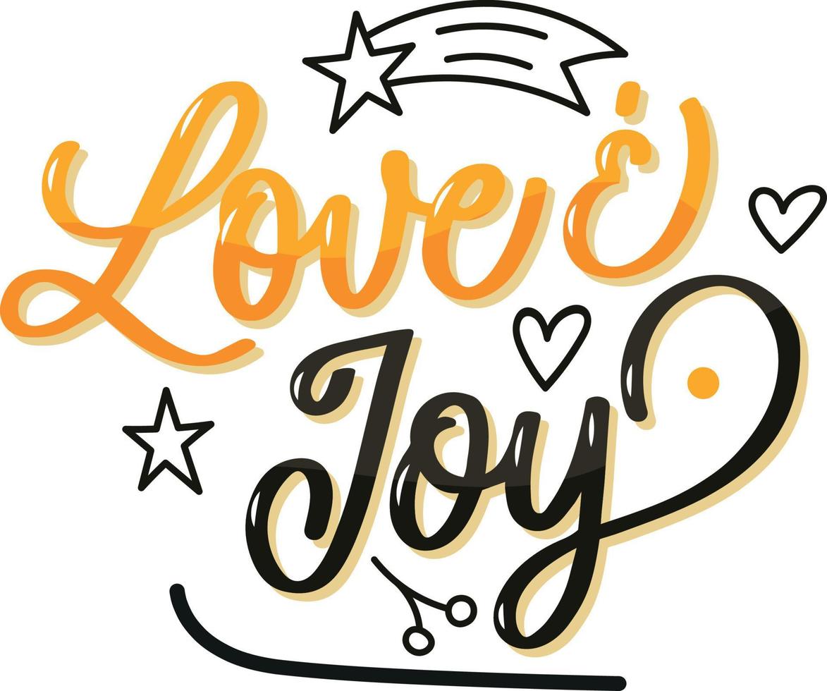 love and joy vector