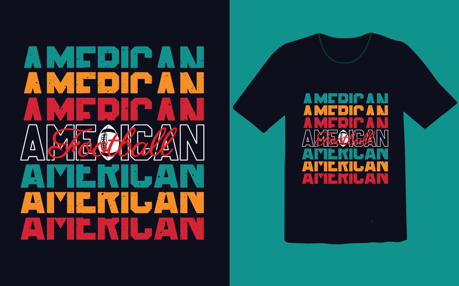 American football t shirt vector