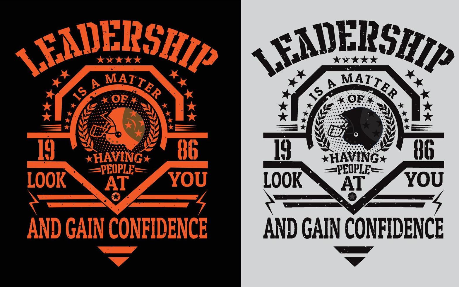 Leadership American football t shirt design vector