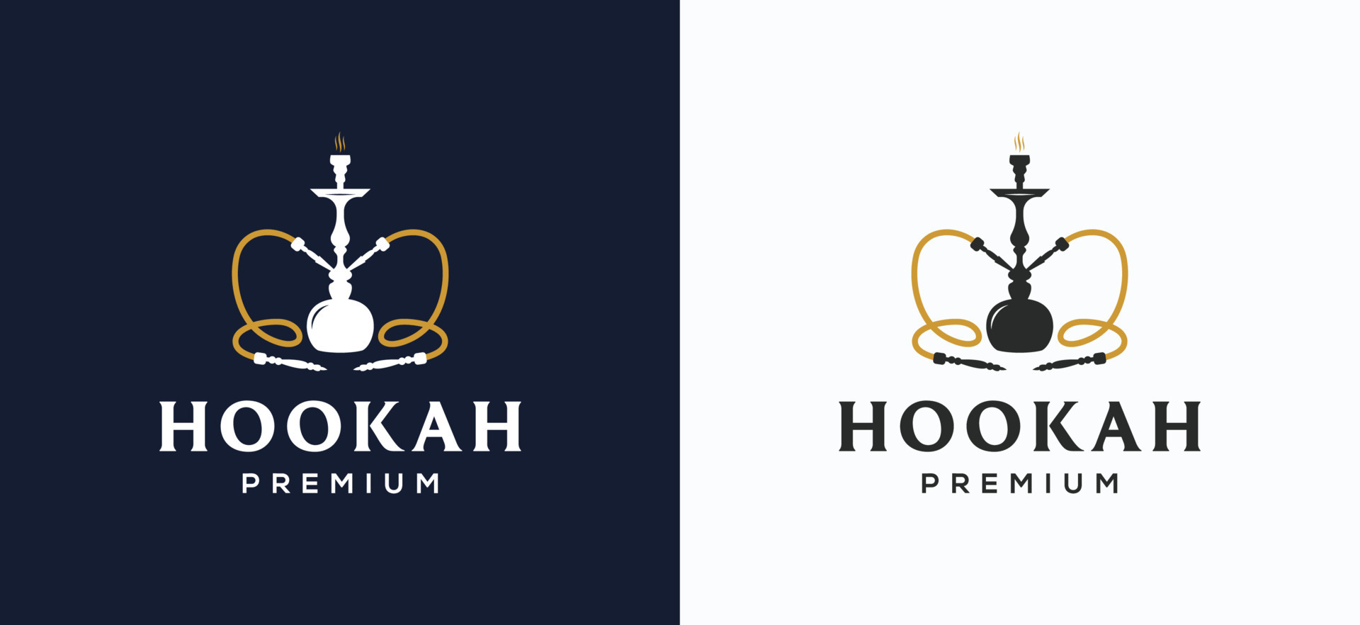 Hookah Bar Logo Design. Shisha Bar Logo Template 14435391 Vector Art at