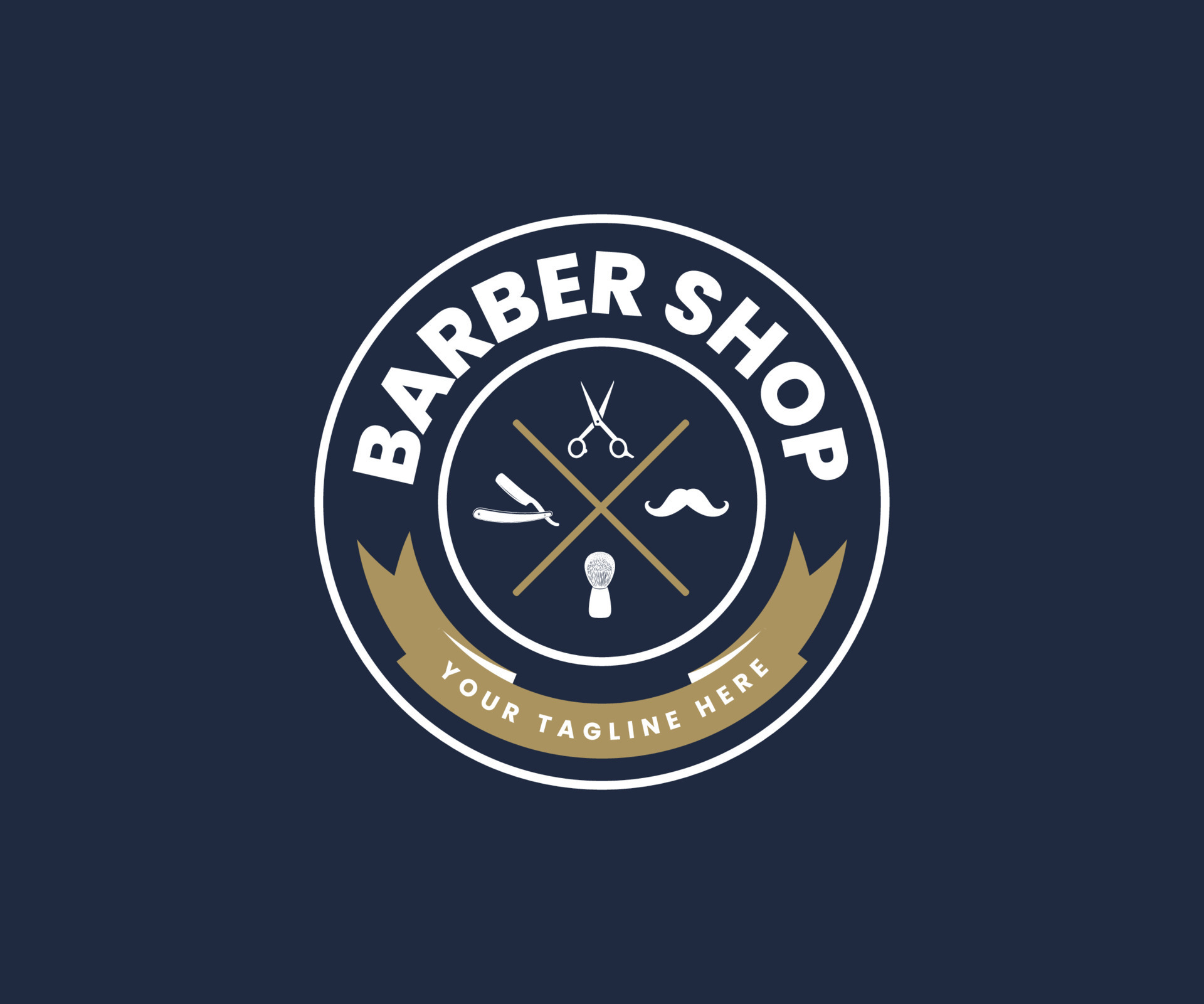 Creative Barber Shop Logo Design Template 14435397 Vector Art at Vecteezy Creative Barber Shop Logo Design Template 14435397 Vector Art at Vecteezy