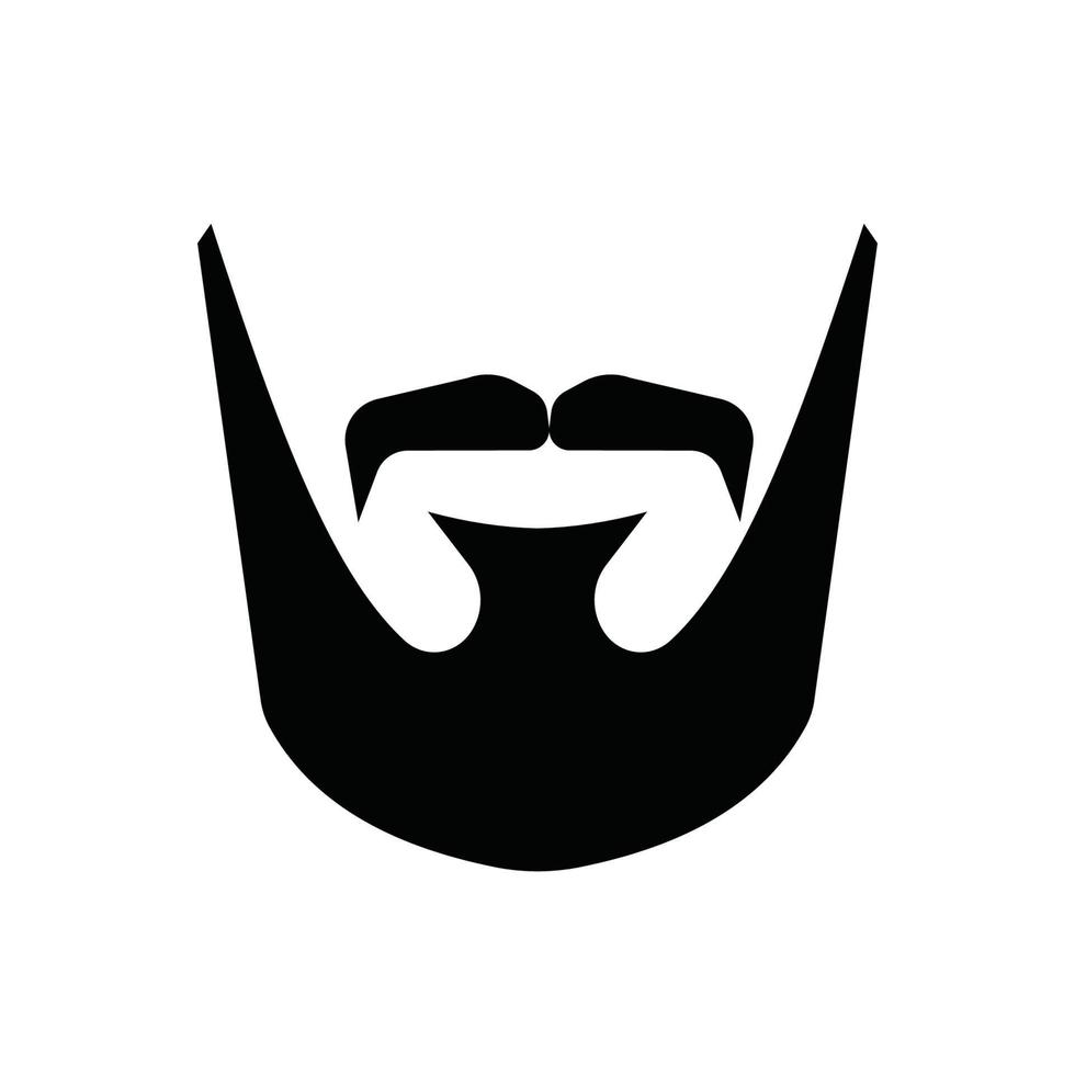 bearded men logo vector design