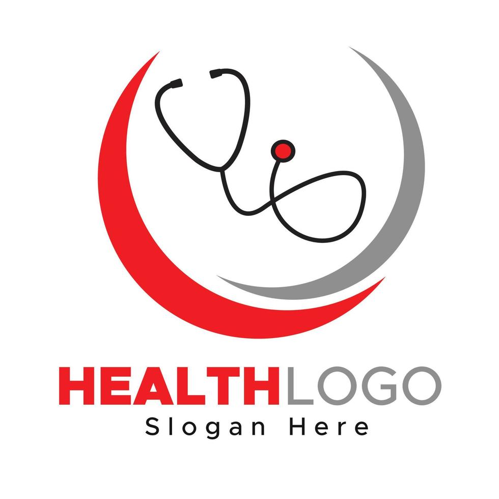 health logo template vector design