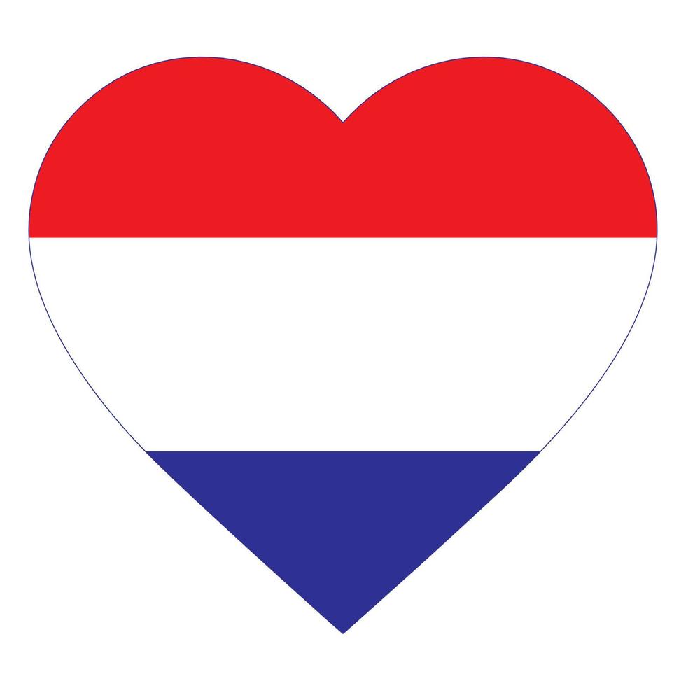 Netherlands vector design of love symbols. Eps10 Vector Illustration