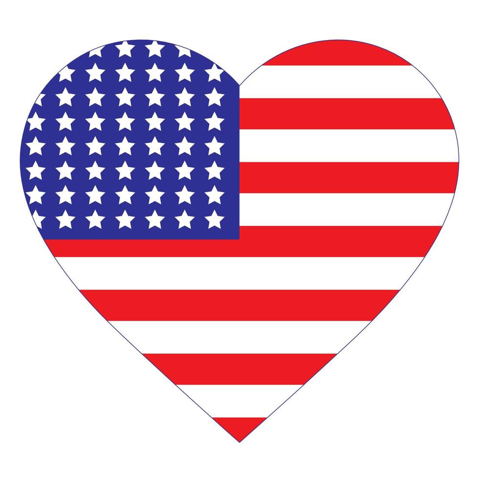 United state vector design of love symbols. Eps10 Vector Illustration