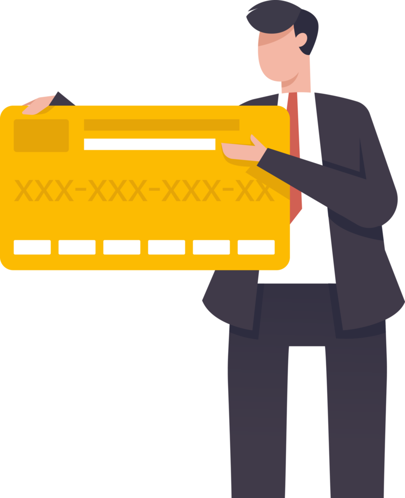 Credit card payment. shopping concept. illustration png