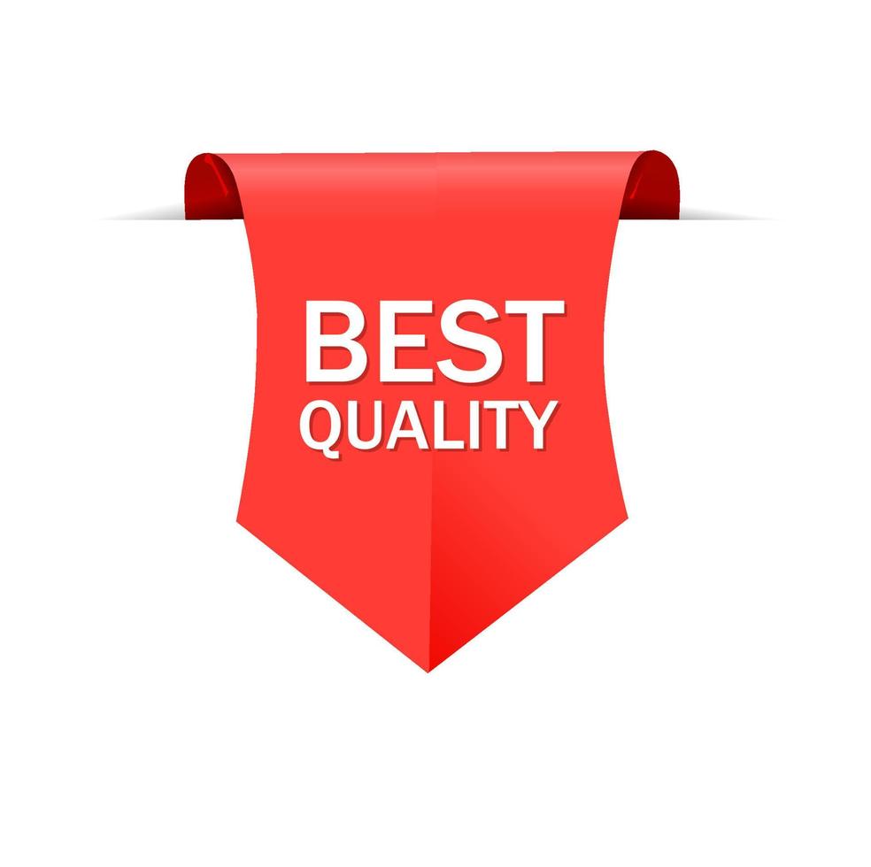 Best quality. Best quality banner icon. Flat style vector. vector
