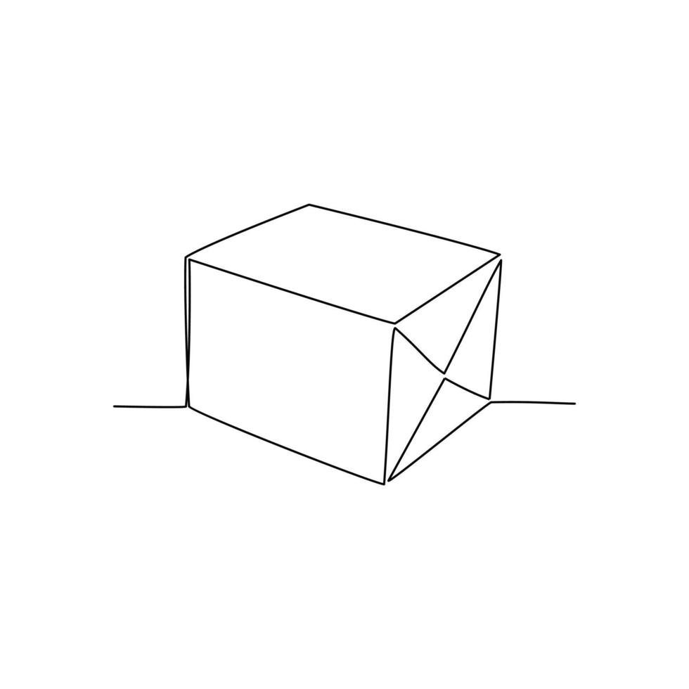 Vector illustration of packed boxes with gifts drawn in line art style