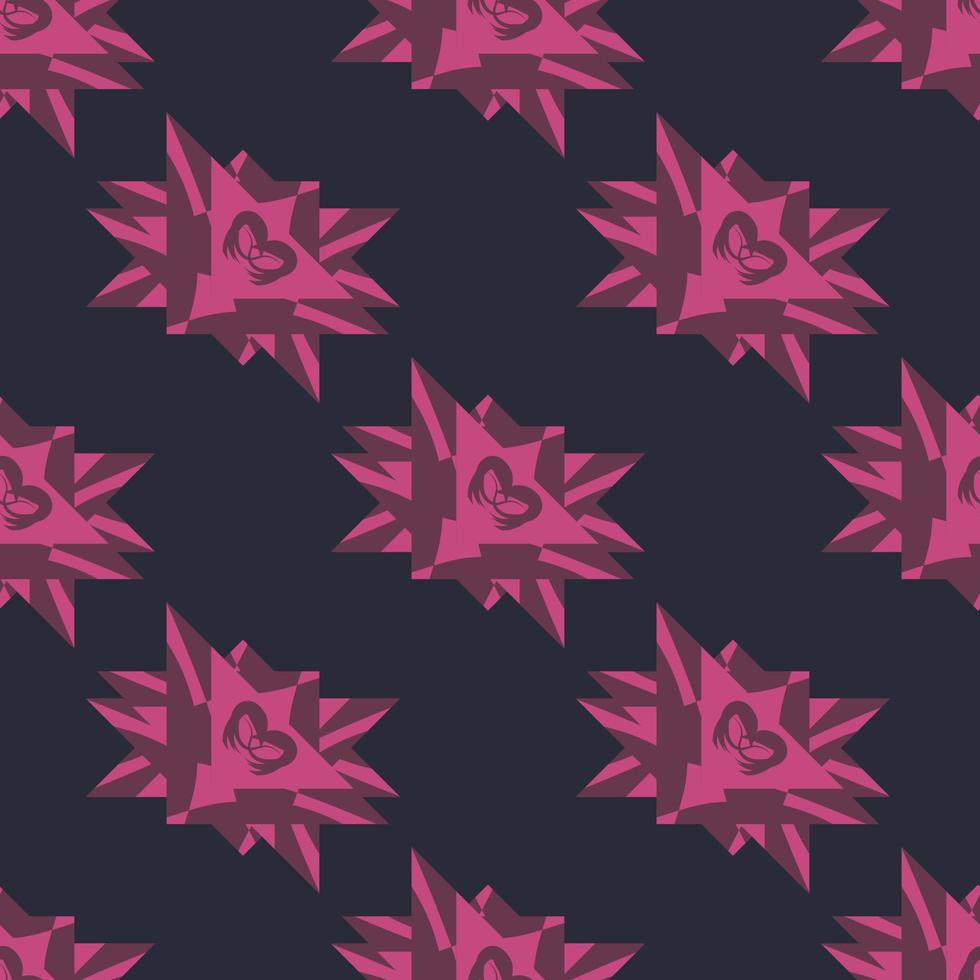 Abstract seamless pattern with geometric pattern. background, wallpaper, home textile digital vector and flower shaped pattern new