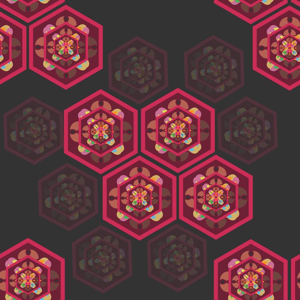 Abstract seamless pattern with geometric pattern. background, wallpaper,  home textile digital vector and flower shaped pattern new