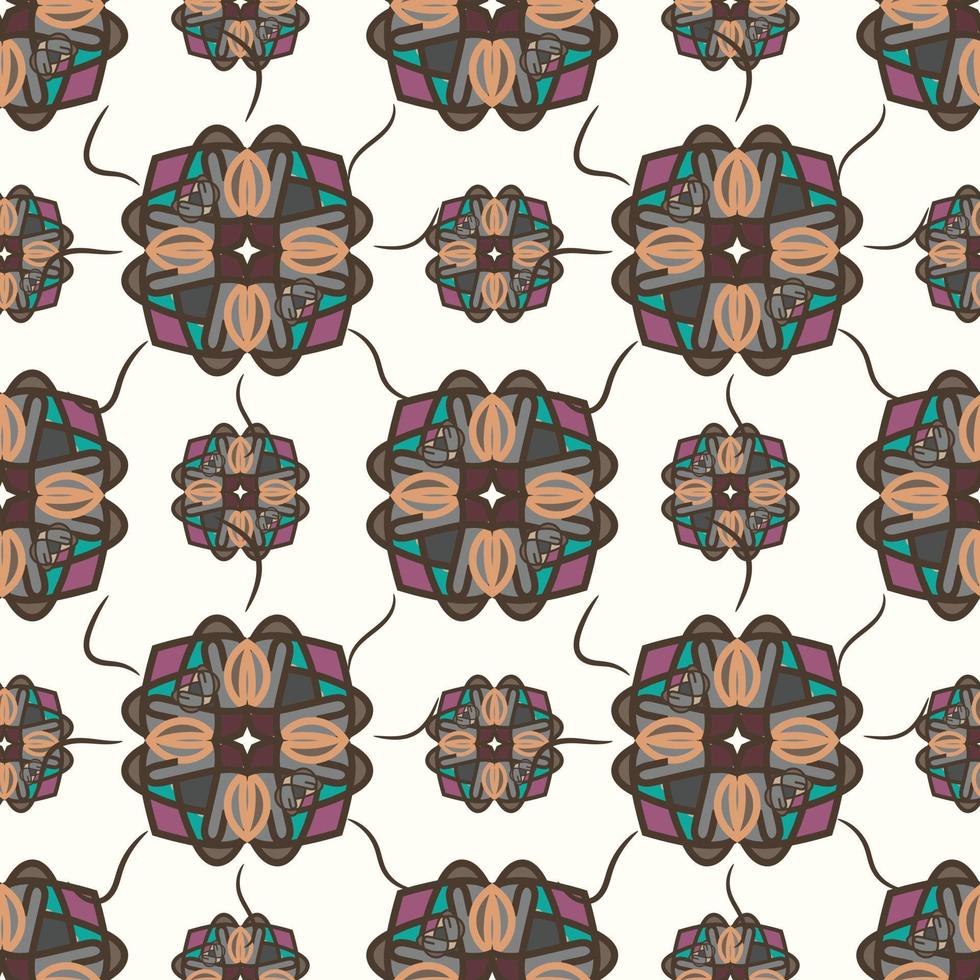 Abstract seamless pattern with geometric pattern. background, wallpaper,  home textile digital vector and flower shaped pattern new