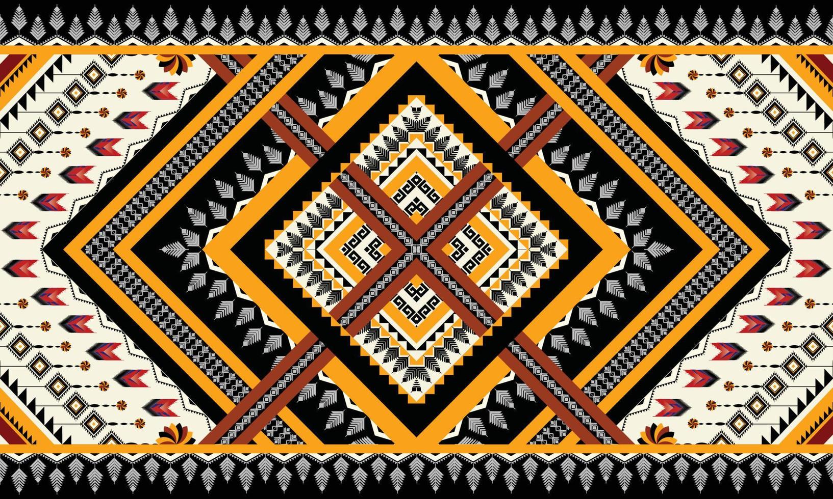 Abstract ethnic geometric seamless pattern vector. African Arab American Aztec motif pattern. vector elements designed for background, wallpaper, print, wrapping,tile, fabric patern. vector pattern.
