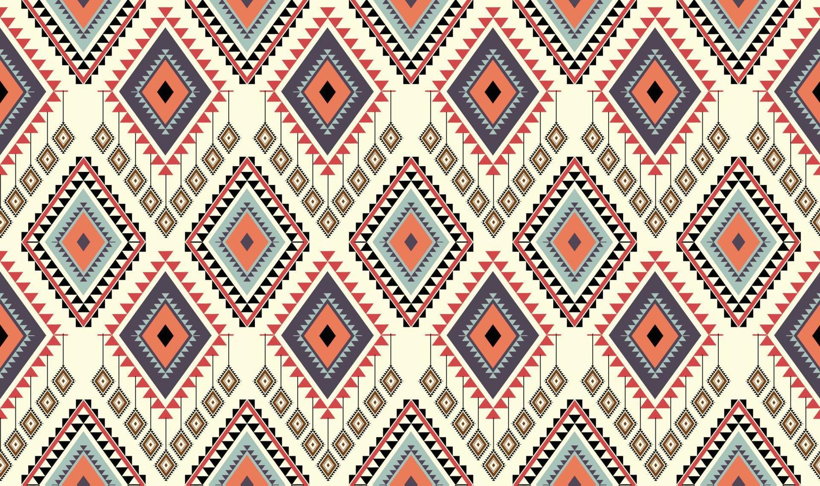 Abstract ethnic geometric seamless pattern vector. African Arab American Aztec motif pattern. vector elements designed for background, wallpaper, print, wrapping,tile, fabric patern. vector pattern.