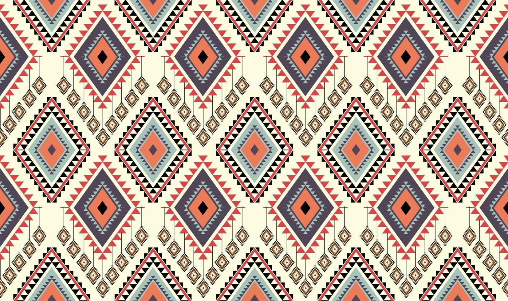 Abstract ethnic geometric seamless pattern vector. African Arab American Aztec motif pattern. vector elements designed for background, wallpaper, print, wrapping,tile, fabric patern. vector pattern.