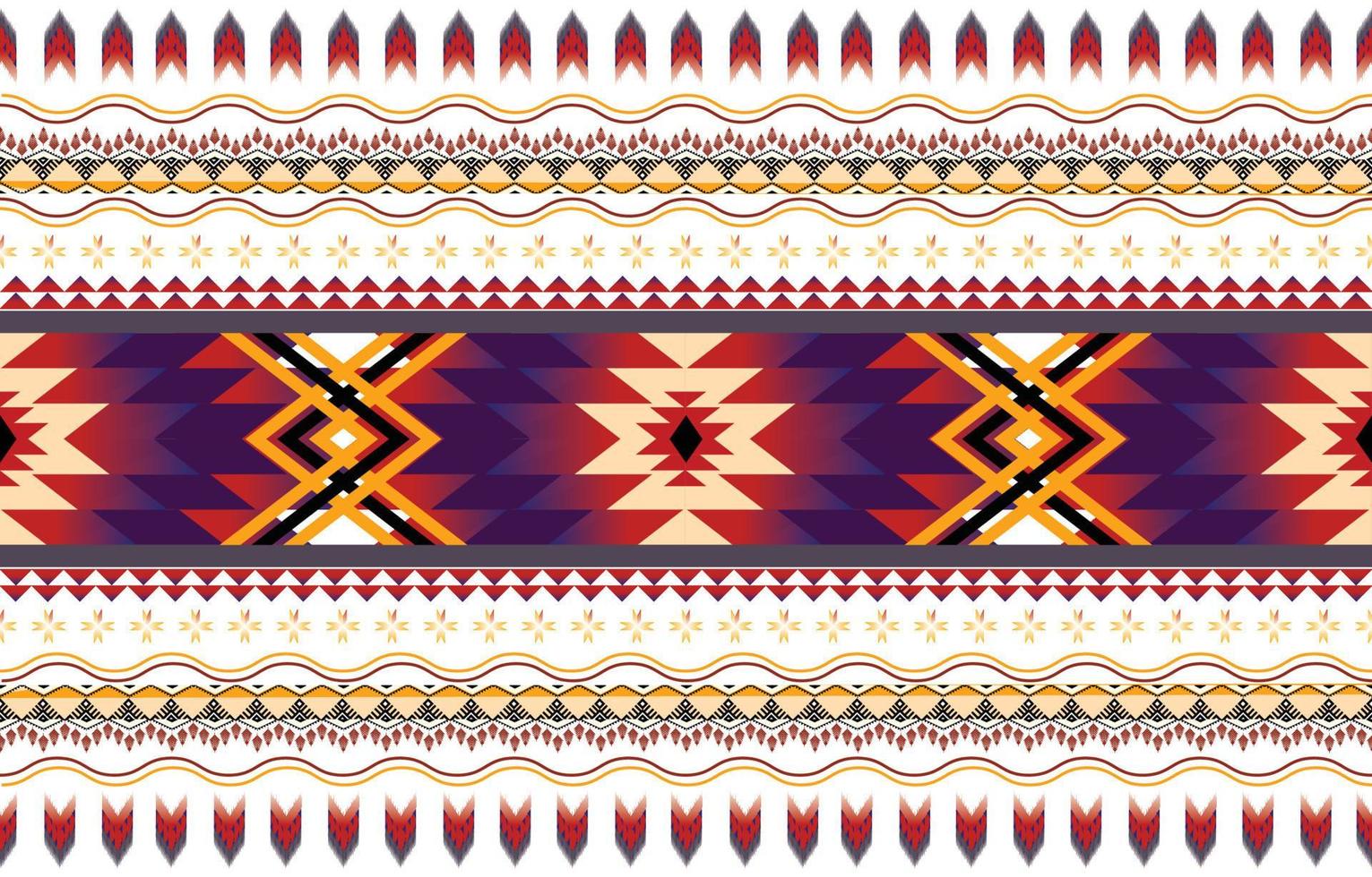 Abstract ethnic geometric seamless pattern vector. African Arab American Aztec motif pattern. vector elements designed for background, wallpaper, print, wrapping,tile, fabric patern. vector pattern.