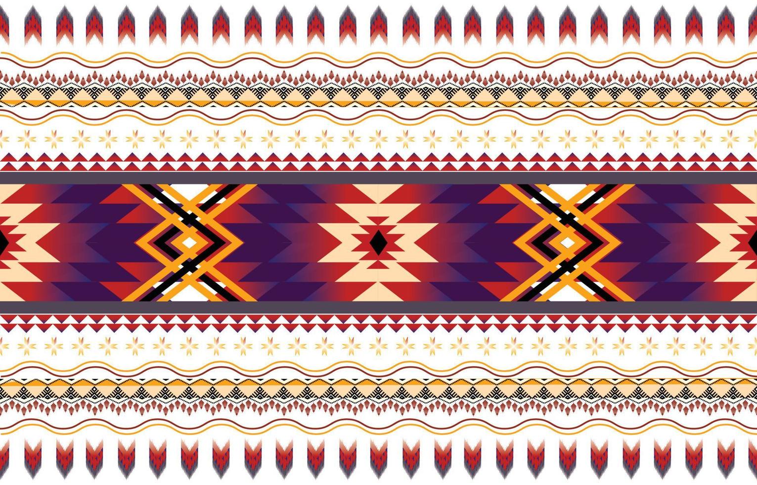 Abstract ethnic geometric seamless pattern vector. African Arab American Aztec motif pattern. vector elements designed for background, wallpaper, print, wrapping,tile, fabric patern. vector pattern.