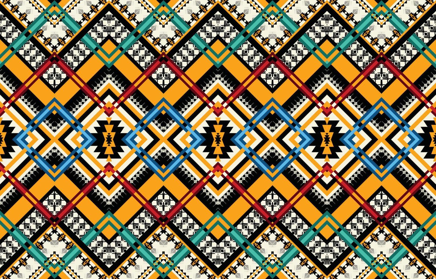 Abstract ethnic geometric seamless pattern vector. African Arab American Aztec motif pattern. vector elements designed for background, wallpaper, print, wrapping,tile, fabric patern. vector pattern.