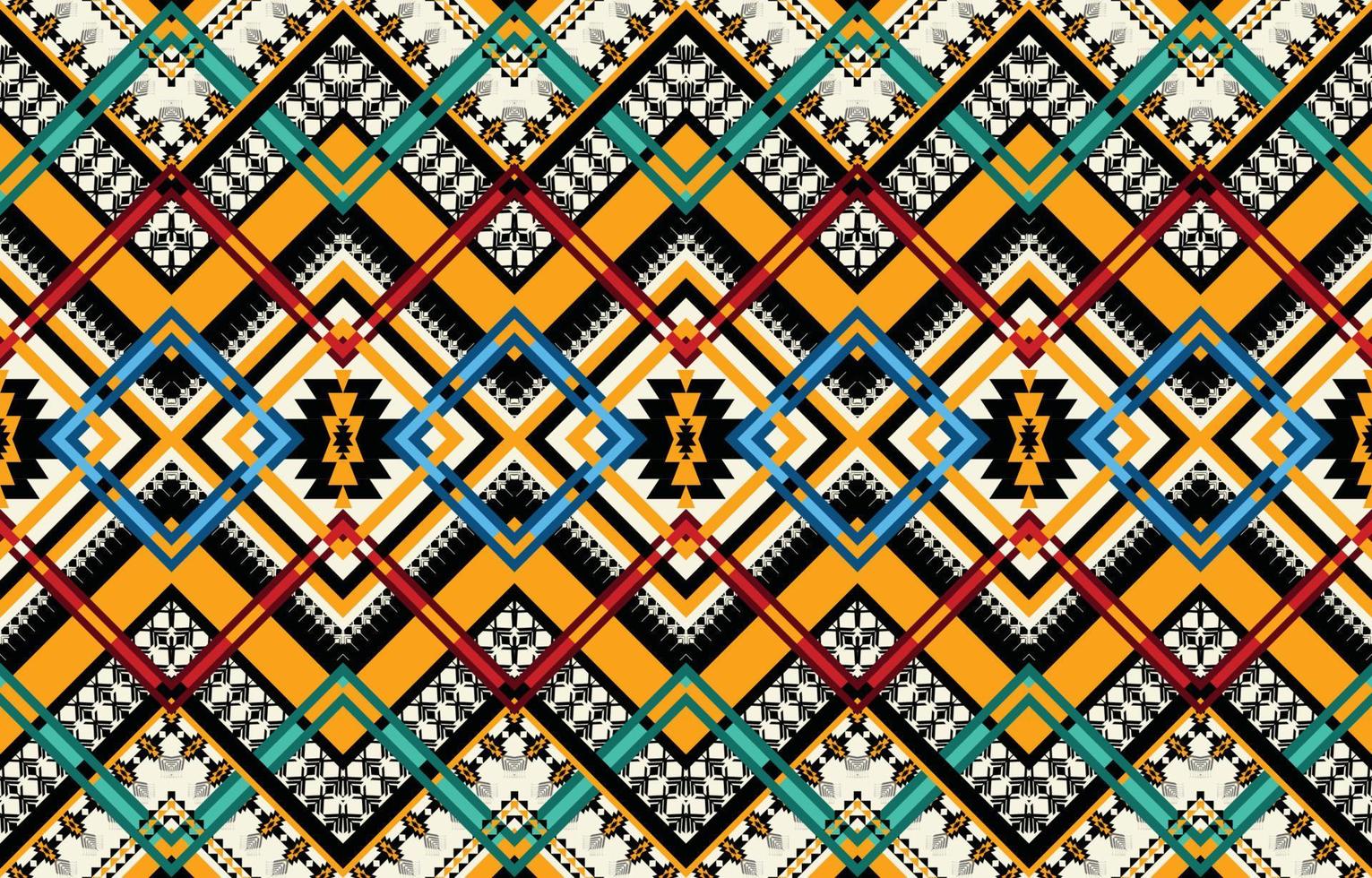 Abstract ethnic geometric seamless pattern vector. African Arab American Aztec motif pattern. vector elements designed for background, wallpaper, print, wrapping,tile, fabric patern. vector pattern.