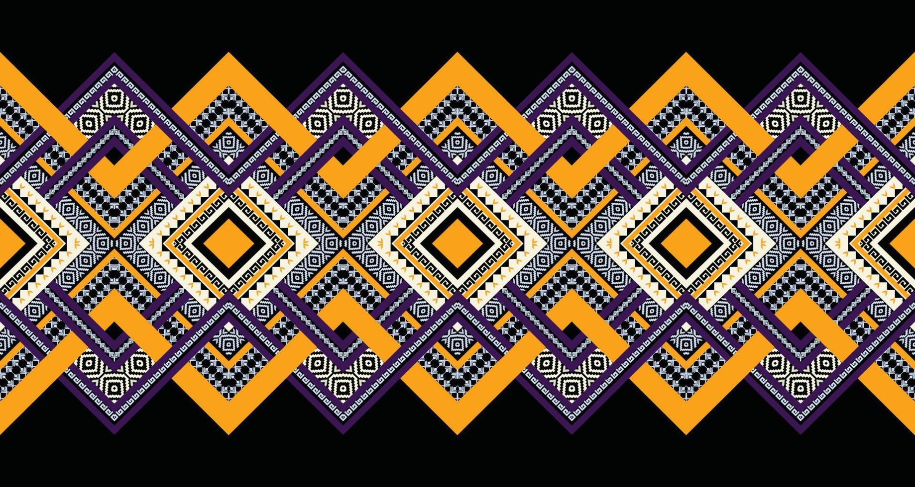 Abstract ethnic geometric seamless pattern vector. African Arab American Aztec motif pattern. vector elements designed for background, wallpaper, print, wrapping,tile, fabric patern. vector pattern.
