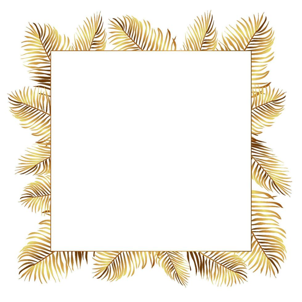 Golden flourish ornate wreath with flowers. vector