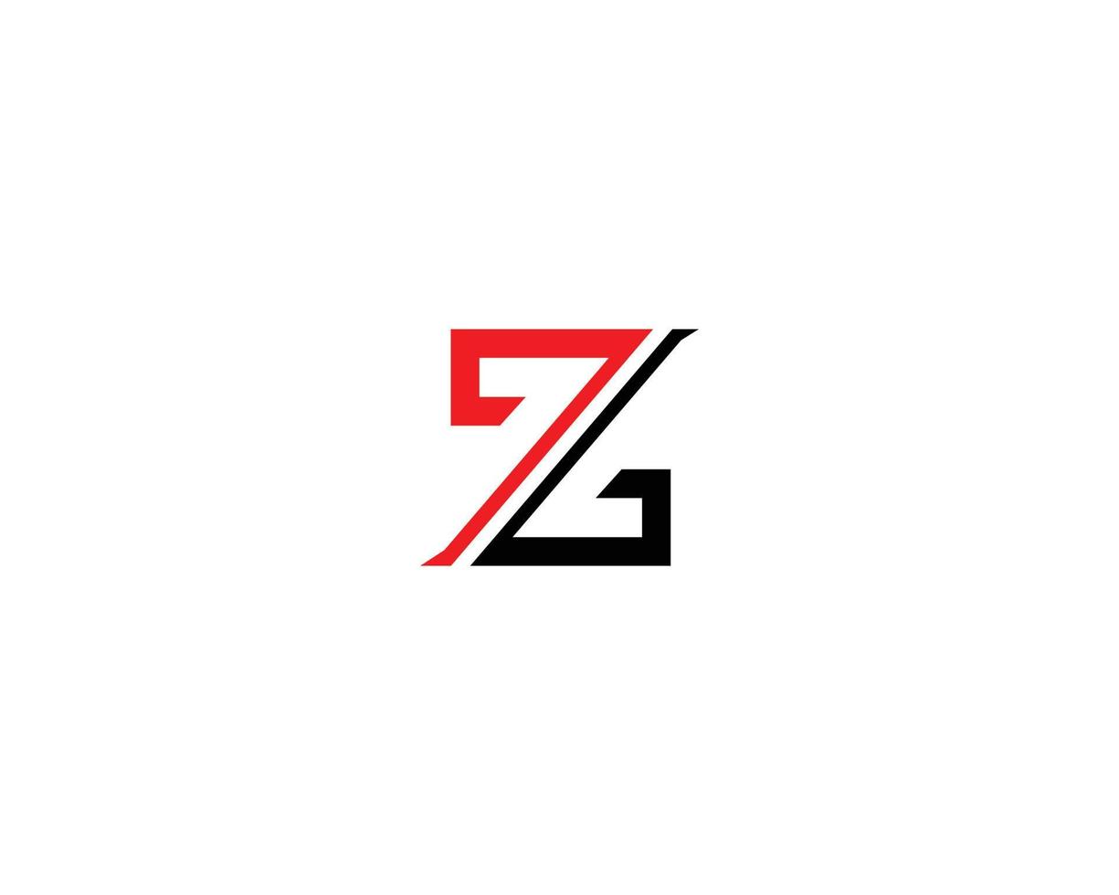 Letter Z Logo Design With Line Symbol Creative Typography Vector Template.