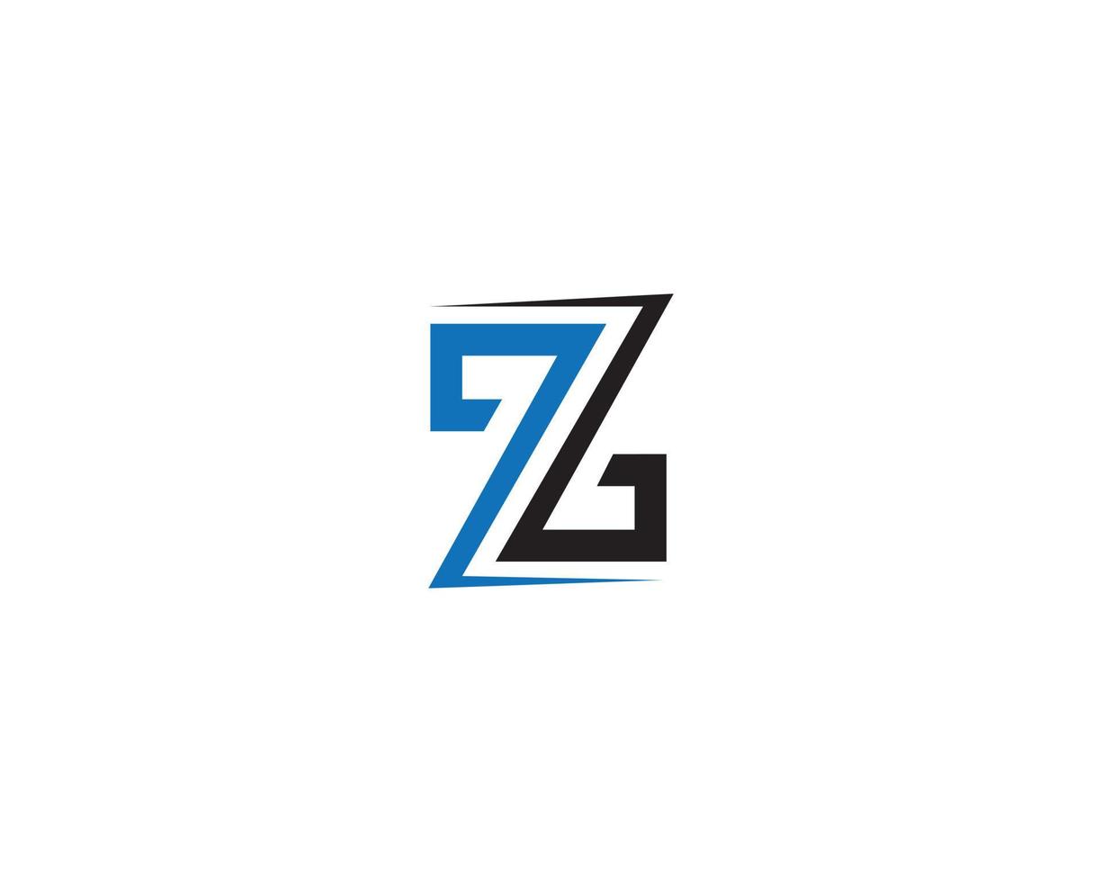 Letter Z And ZZ Logo Design Monogram Creative Typography Vector Template.