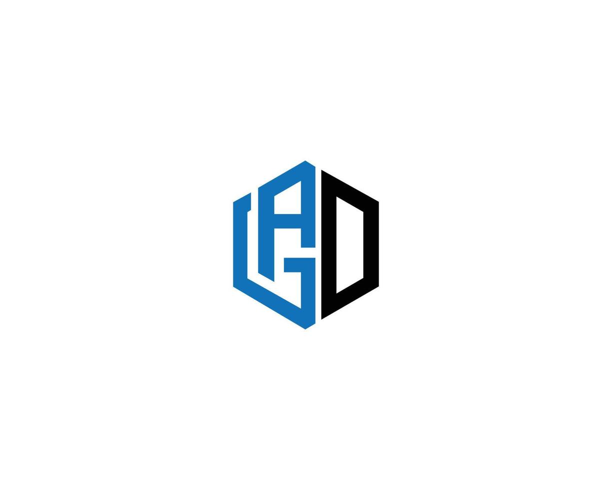 Letter GAD Rounded Logo Design For Your Business In Vector Format.