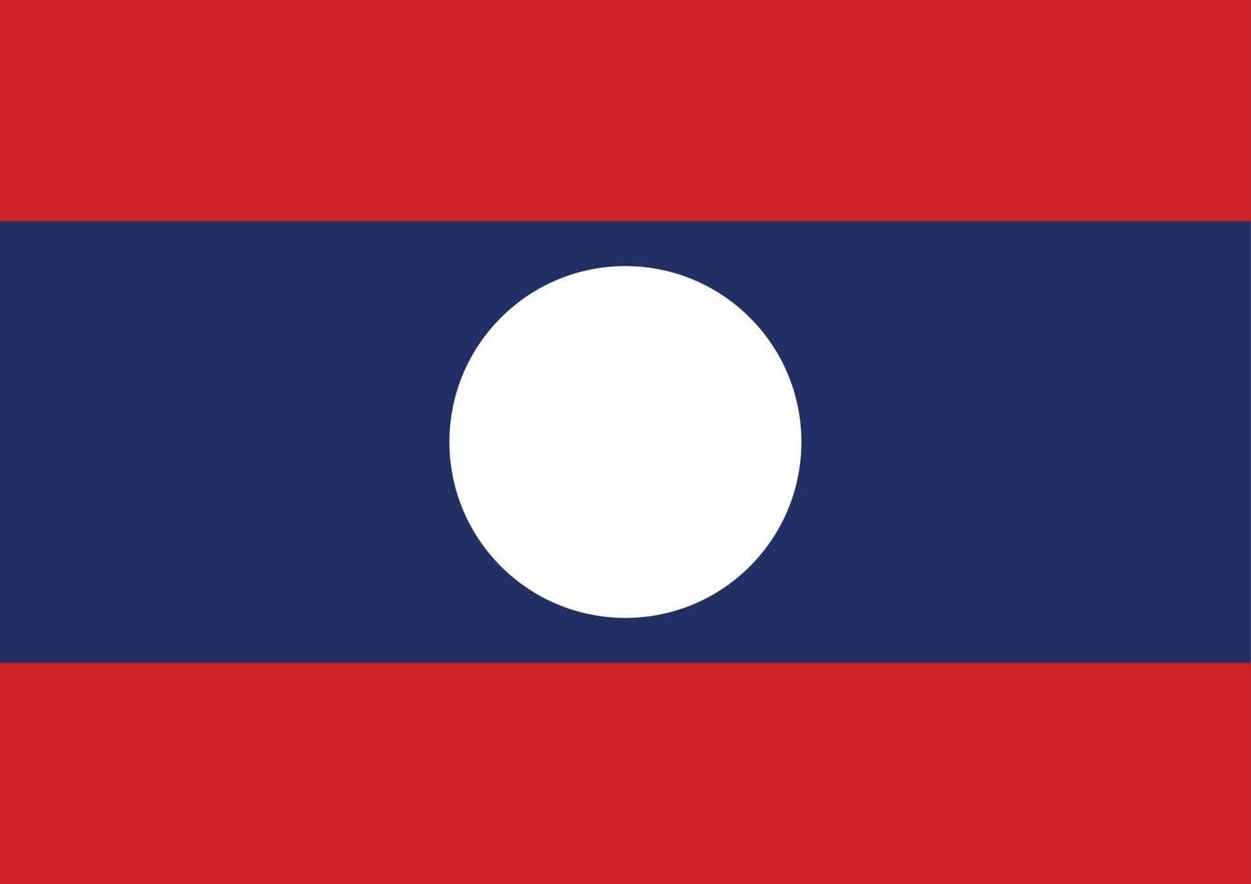 Flag of Laos vector