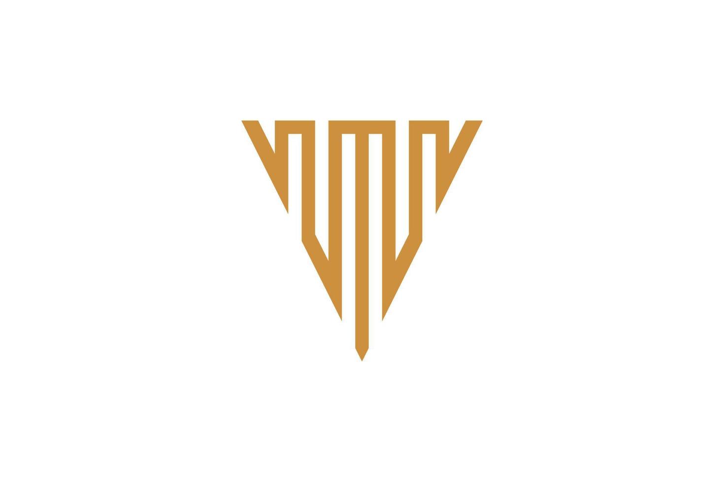 The Monoline V Logo vector